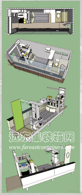 移動的星級酒店,集裝箱活動房,二手集裝箱貨柜,住人集裝箱房屋