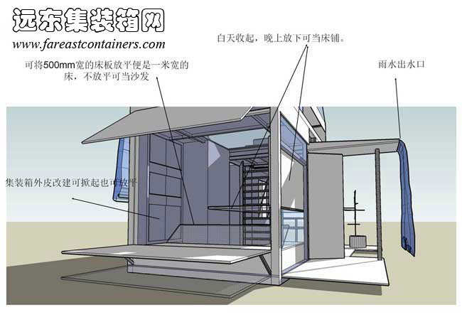 可變形的移動(dòng)住所,集裝箱活動(dòng)房,住人集裝箱房屋,二手集裝箱貨柜