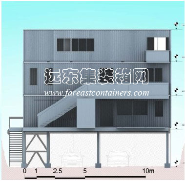 新西蘭Stevens集裝箱住宅立體模型,集裝箱房屋,集裝箱活動(dòng)房,住人集裝箱,集裝箱建筑