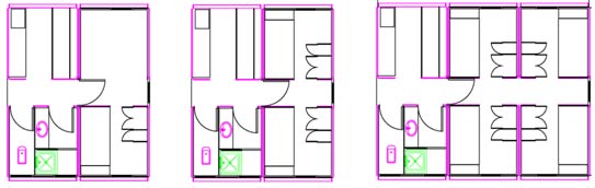 萬(wàn)科建筑研究中心集裝箱宿舍室內(nèi)平面設(shè)計(jì)圖,集裝箱房屋,集裝箱活動(dòng)房,住人集裝箱,集裝箱住宅,集裝箱建筑