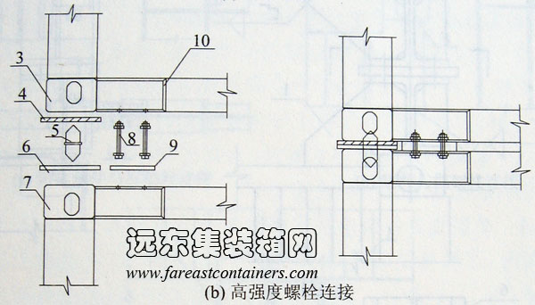 高強(qiáng)度螺栓連接,集裝箱組合房屋